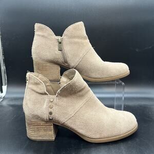 Koolaburra by UGG Women's Sz 9 Sofiya tan Suede Booties Ankle Boots 1096440